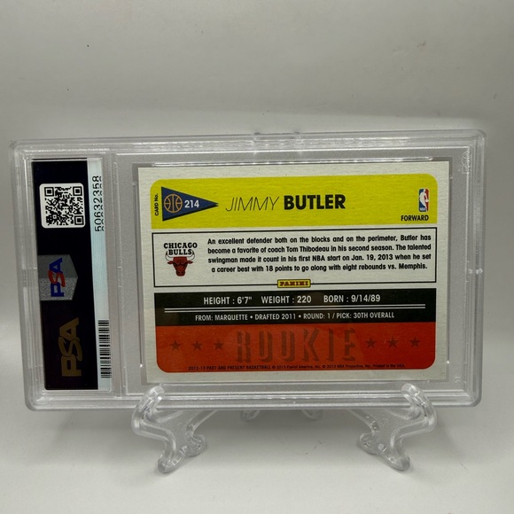 Jimmy Butler 2012 Panini Past & Present RC PSA 10 GS Warriors Heat Rookie Fresh - Picture 3 of 4